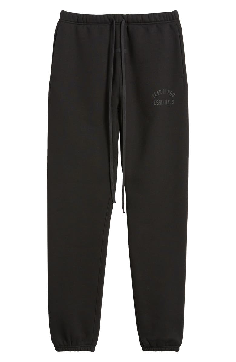 Fear of God Essentials Classic Cotton Blend Sweatpants, Alternate, color, Black