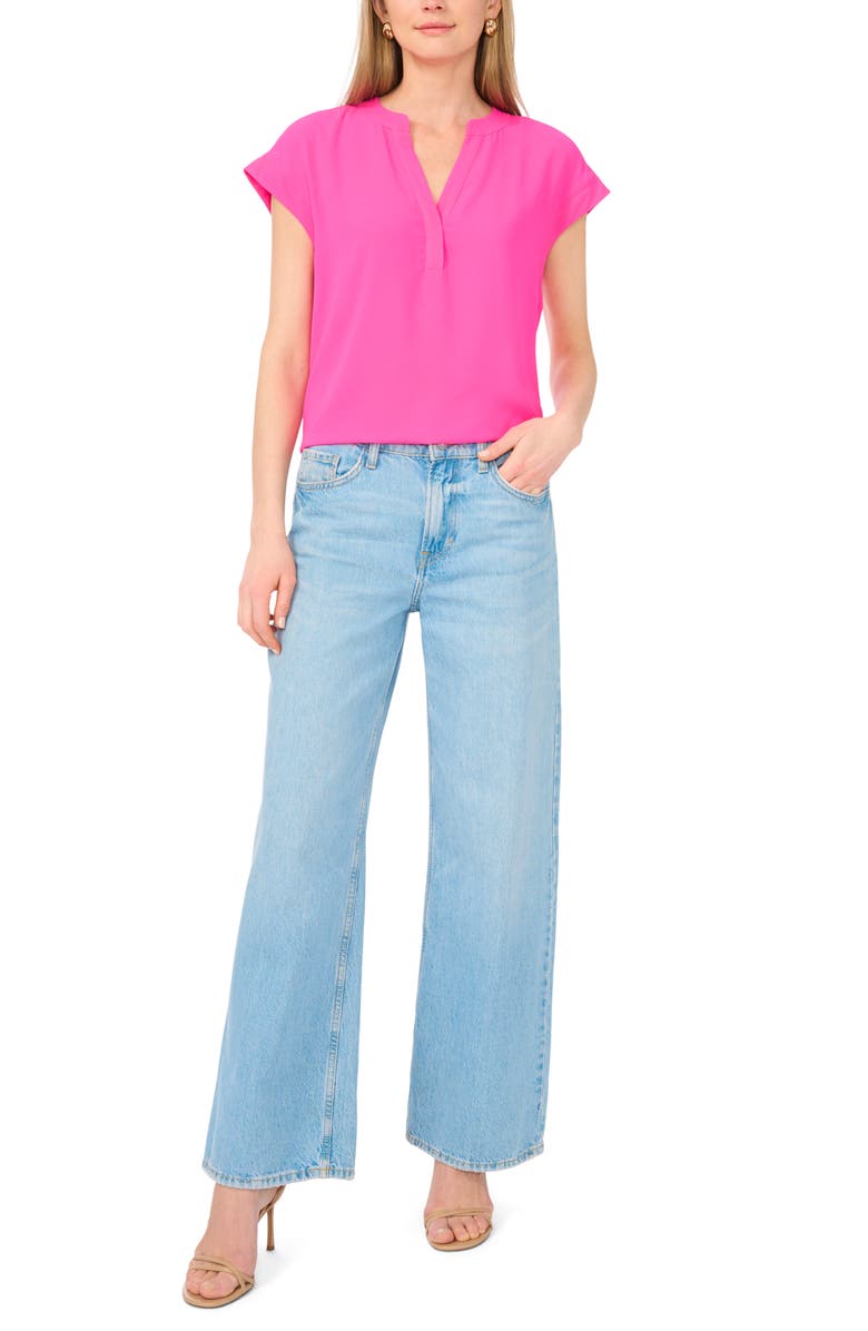Vince Camuto Dolman Sleeve Top, Alternate, color, Hot Pink
