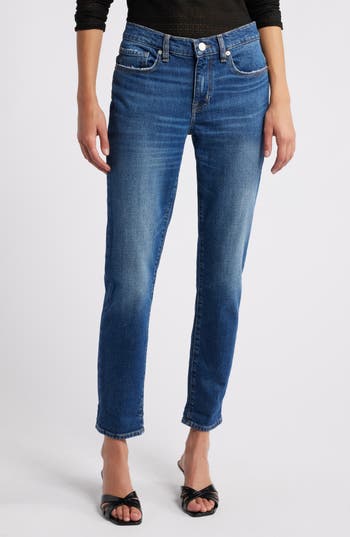 Frame Le Garcon Cropped Boyfriend Jeans In Othello