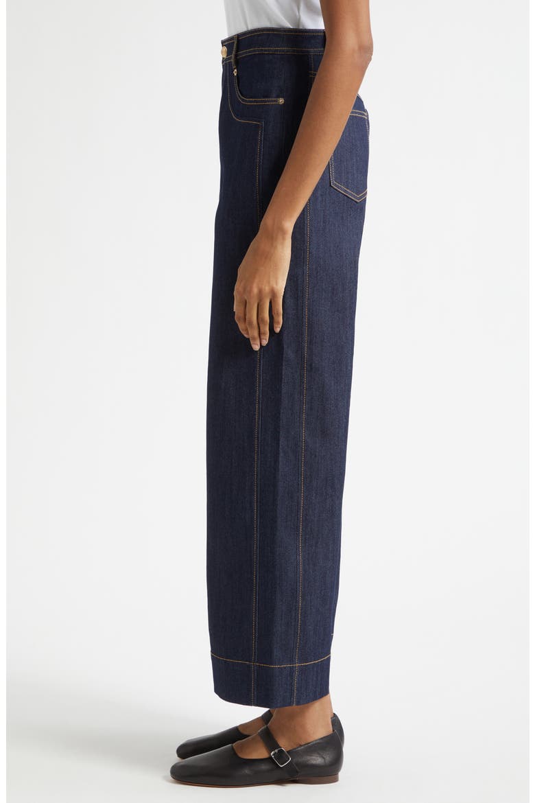 Sallie High Waist Ankle Wide Leg Jeans, Alternate, color, INDIGO
