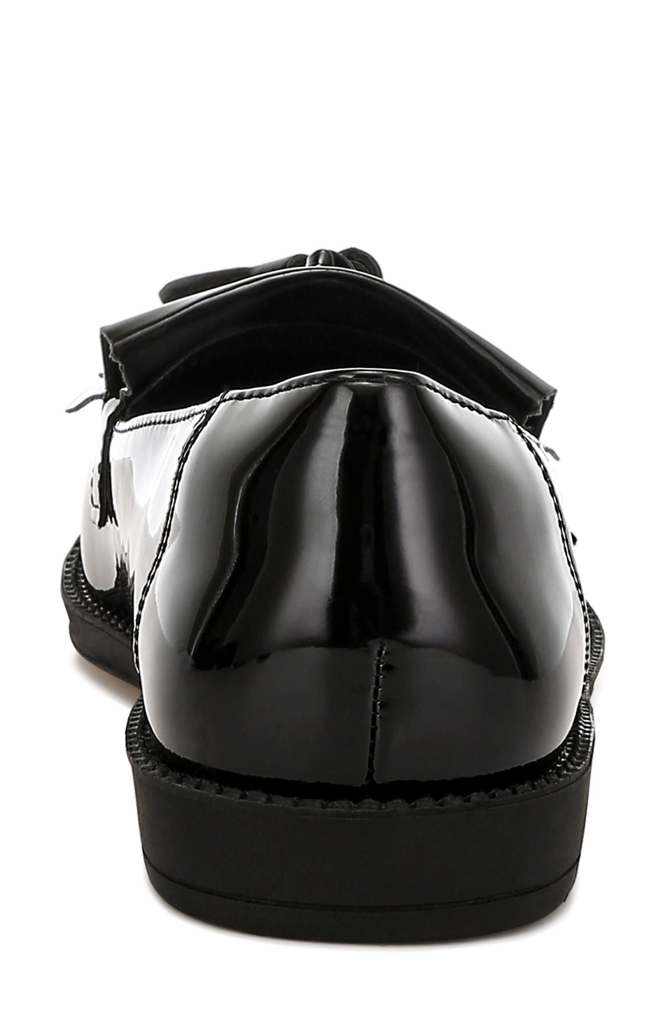 LONDON RAG Blaneth Tassel Kilted Loafer, Alternate, color, Black