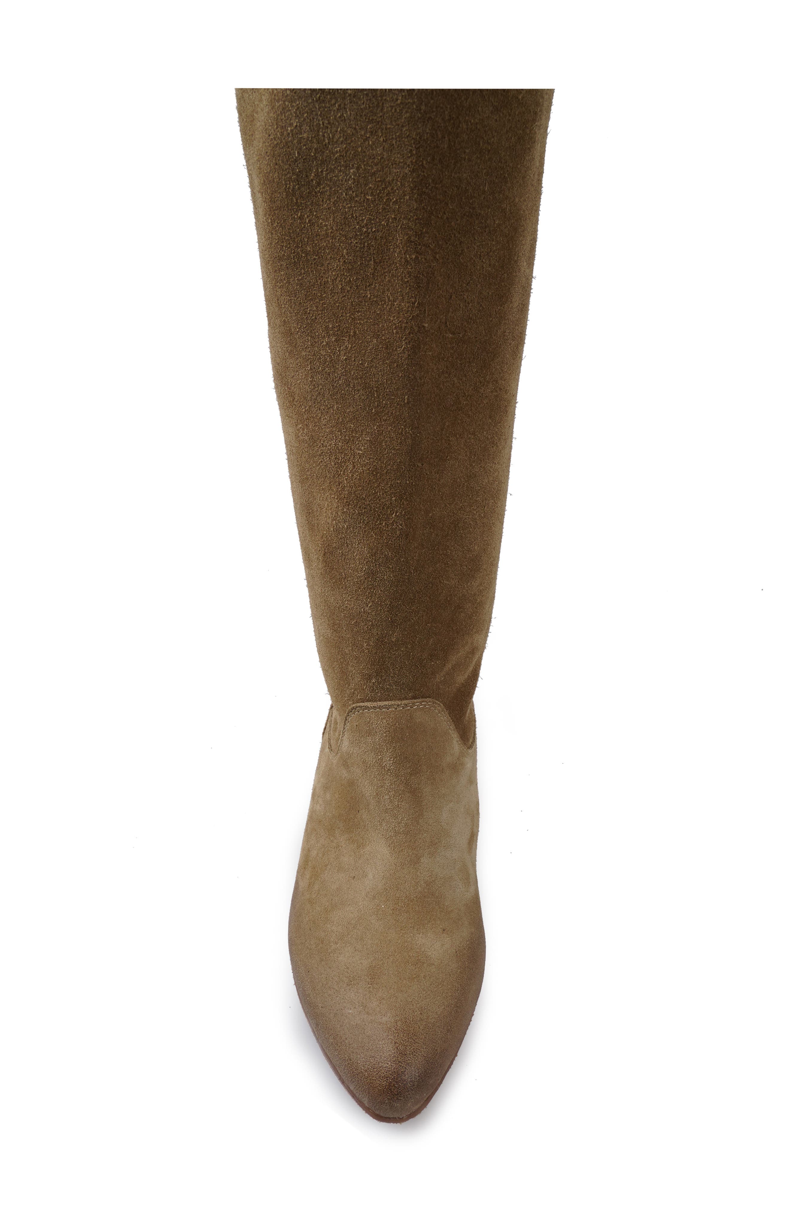 Brindle Hidden Wedge Boot, Alternate, color, SAND SUEDE