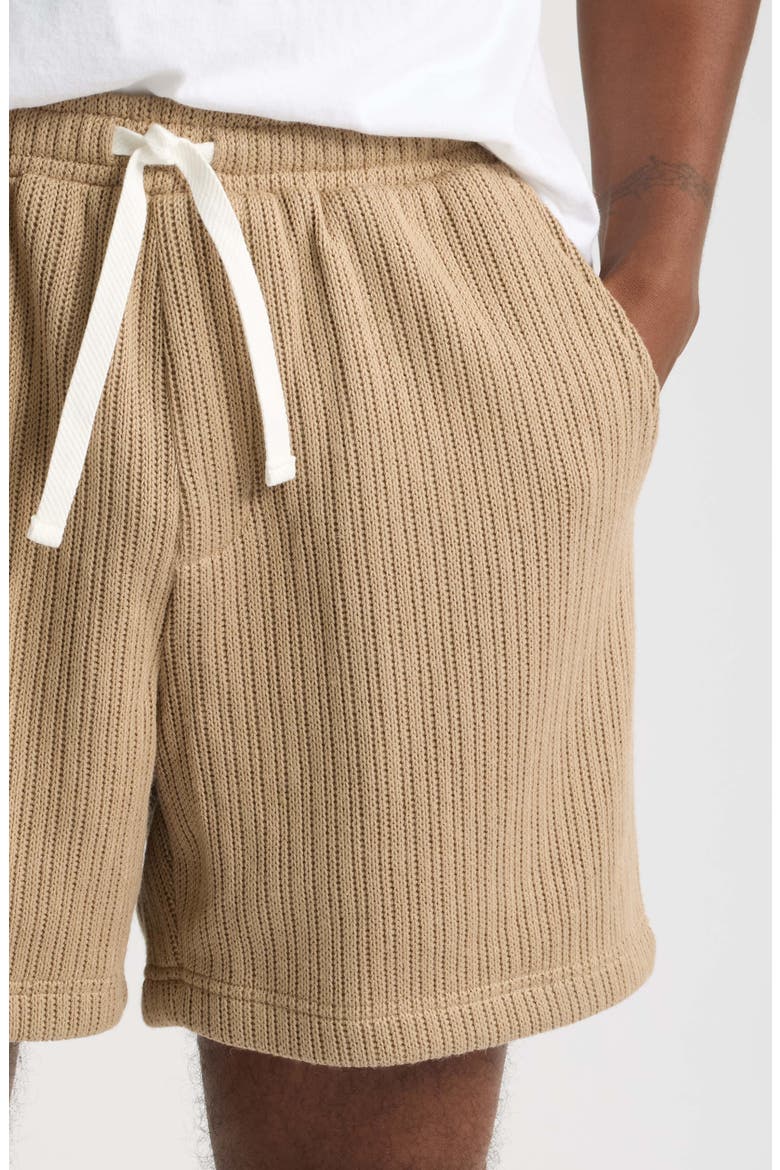Hunter Knit Drawstring Shorts, Alternate, color, SAND