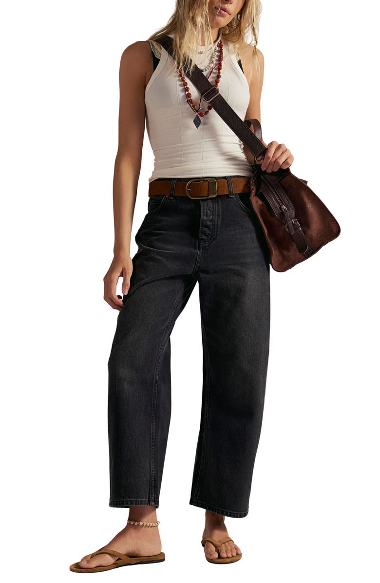 Free People Deep Trance Ankle Boyfriend Jeans, Alternate, color, Hypnosis