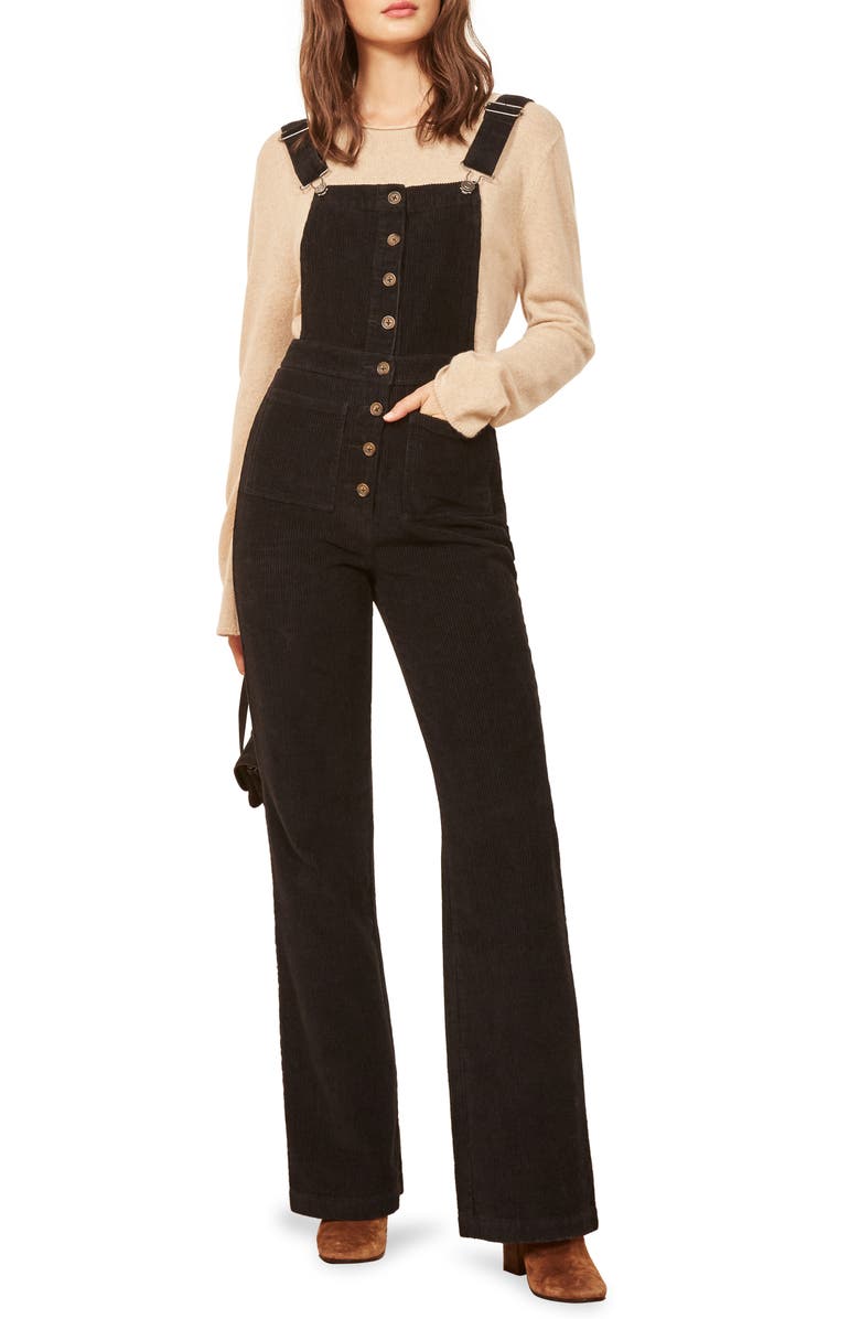 Reformation Cassidy Corduroy Overalls, Main, color,
