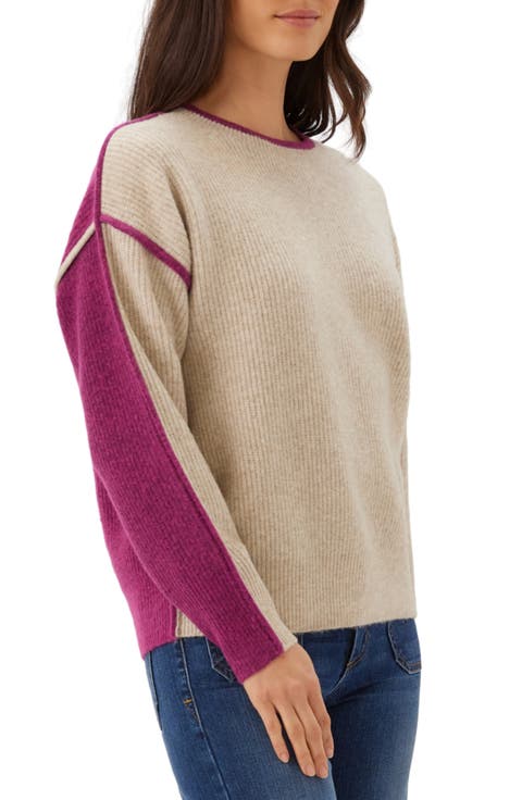 Colorblock Crewneck Sweater