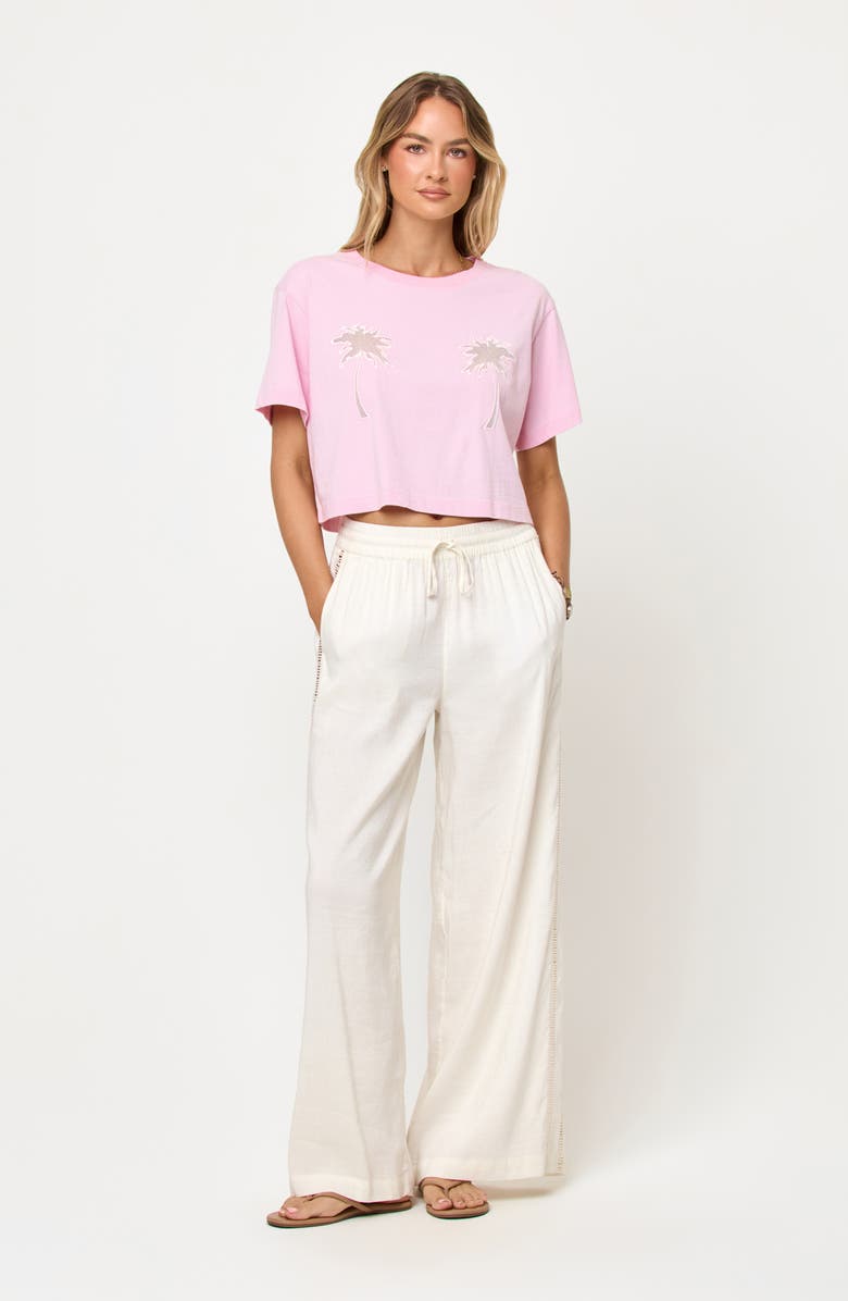 LSPACE Core Cover-Up T-Shirt, Alternate, color, Rosewater/ Natural