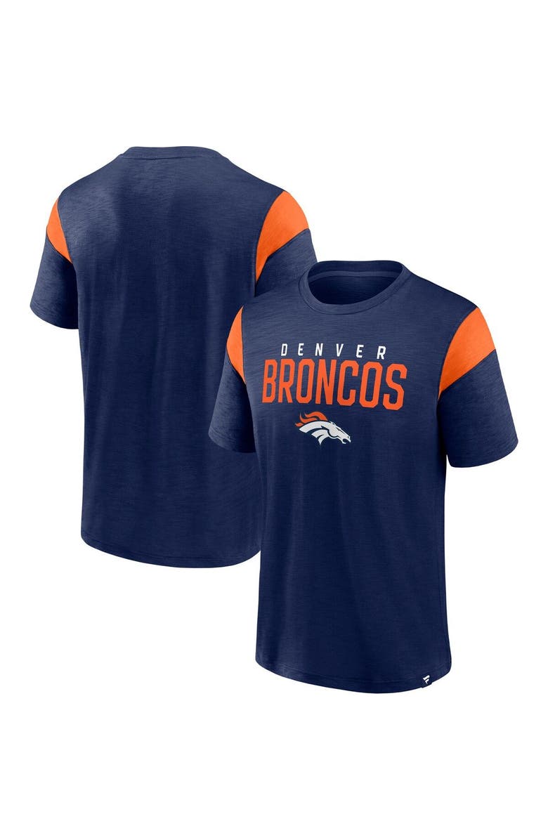 FANATICS Men's Fanatics Branded Navy Denver Broncos Home Stretch Team T-Shirt, Alternate, color,