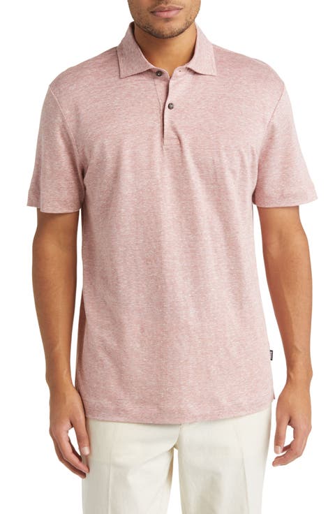 Press Heathered Linen Piqué Polo