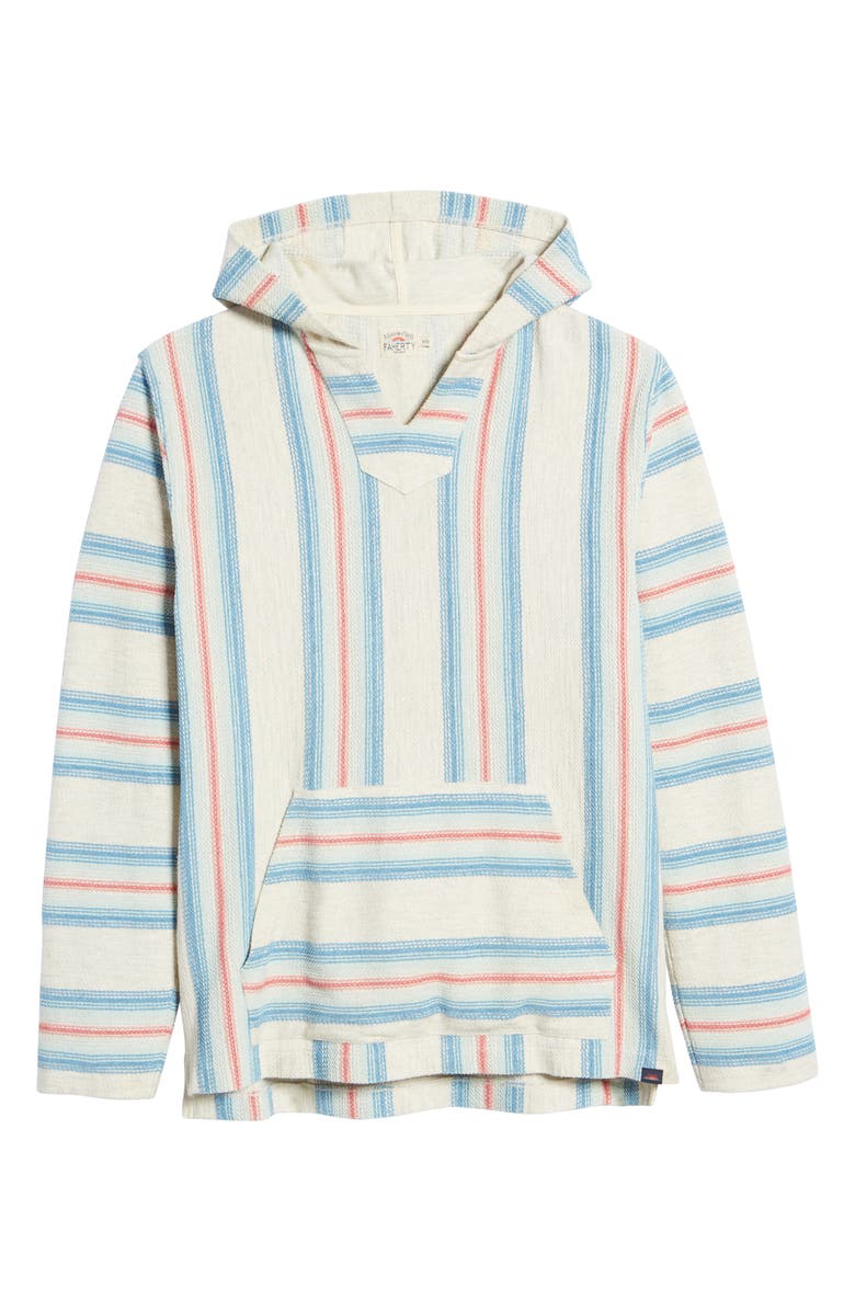 Faherty Biarritz Stripe Cotton Blend Hoodie, Alternate, color,