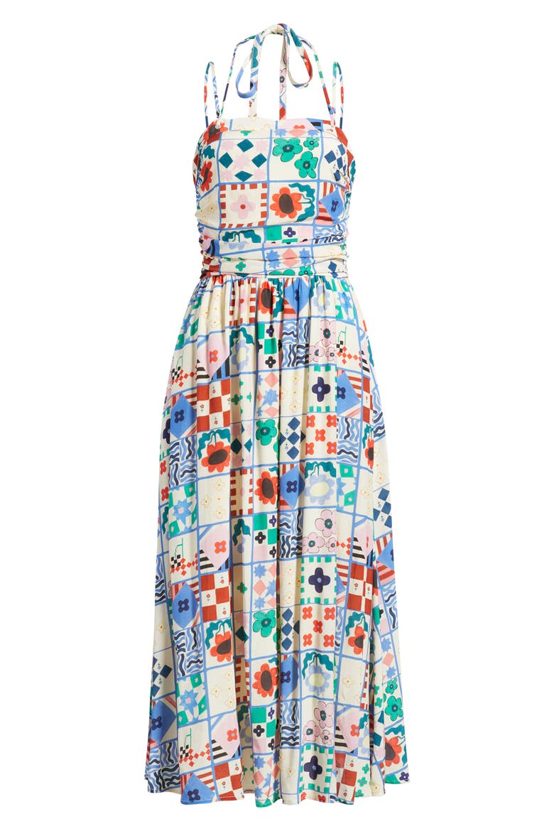 Hippuris Print Sleeveless Maxi Dress, Alternate, color, MIX AND MATCH