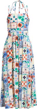FRNCH Hippuris Print Sleeveless Maxi Dress