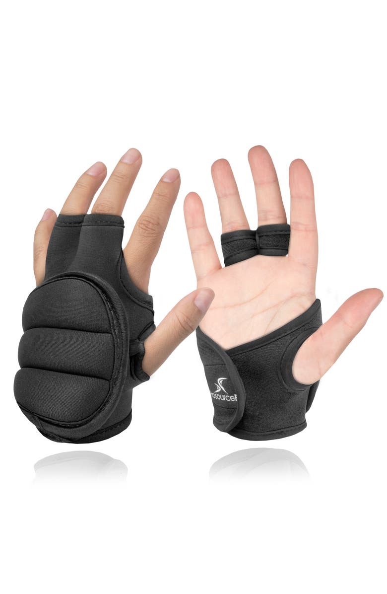 ProsourceFit Weighted Sculpting Gloves, Main, color, Black