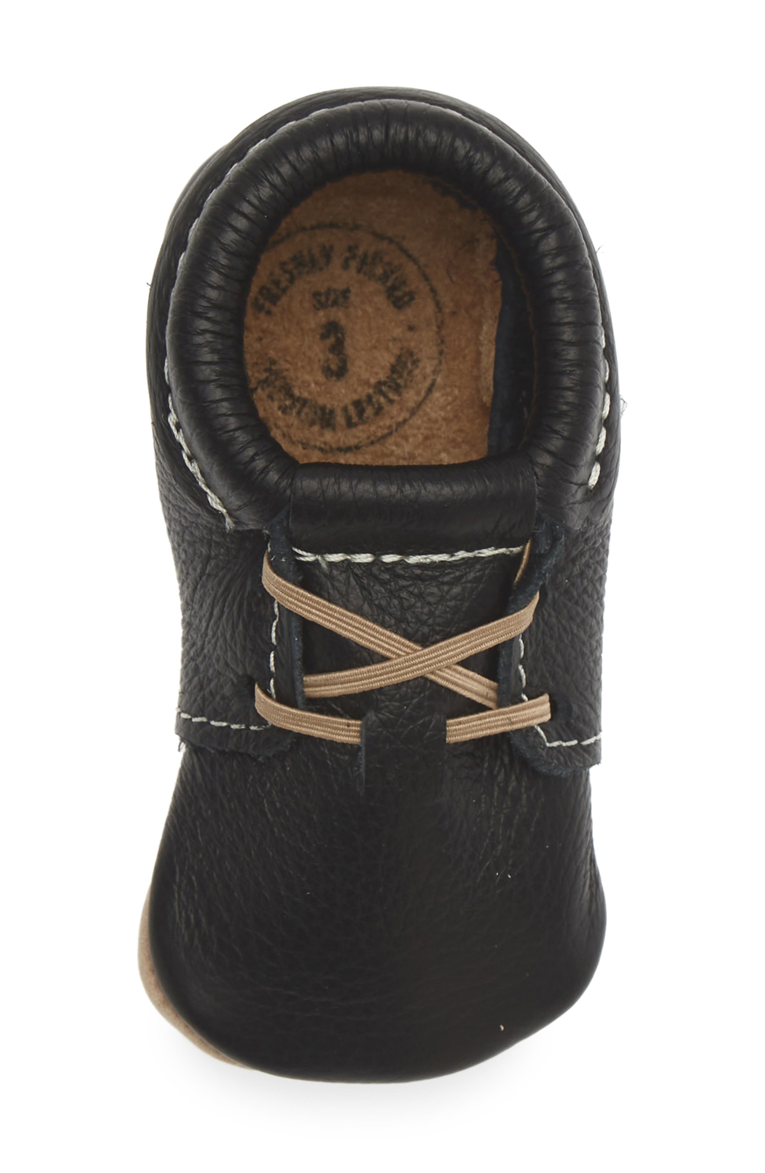 Kids' Leather Oxford Shoe, Alternate, color, EBONY
