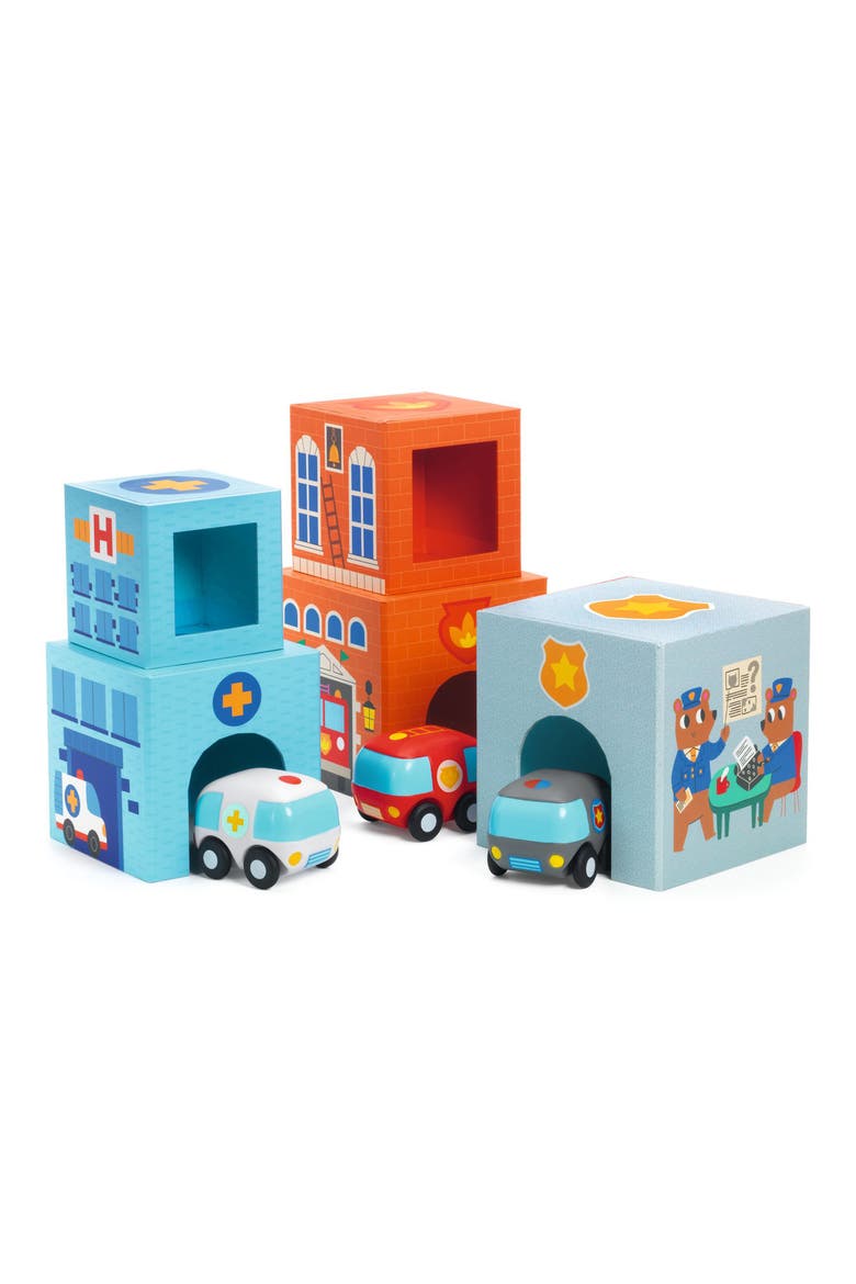 Topanicar Car & Blocks Playset, Main, color, BLUE MULTI