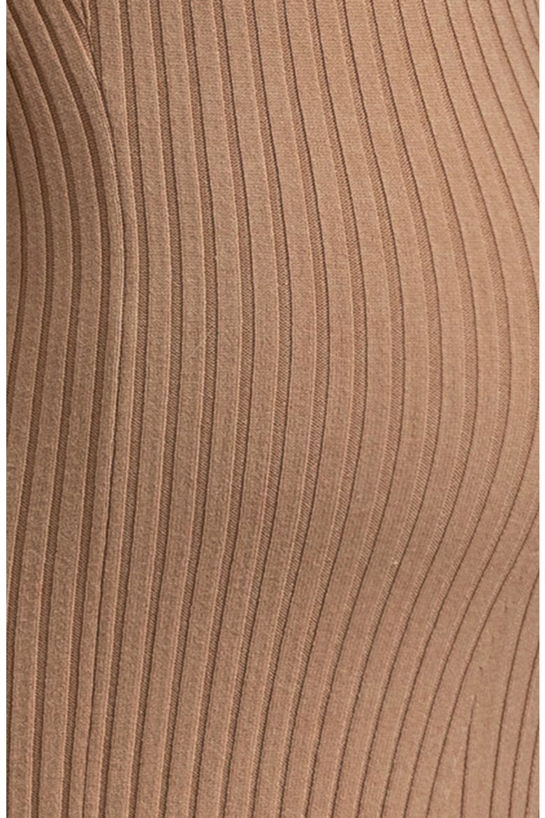 Long Sleeve Rib Maternity Midi Sweater Dress, Alternate, color, LIGHT/ PASTEL BROWN