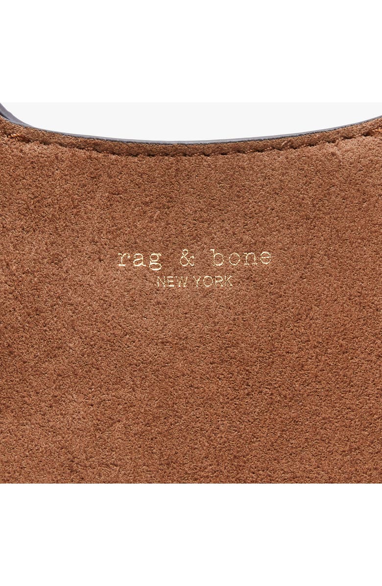 rag & bone Parker Suede Hobo Bag, Alternate, color, Golden Brown