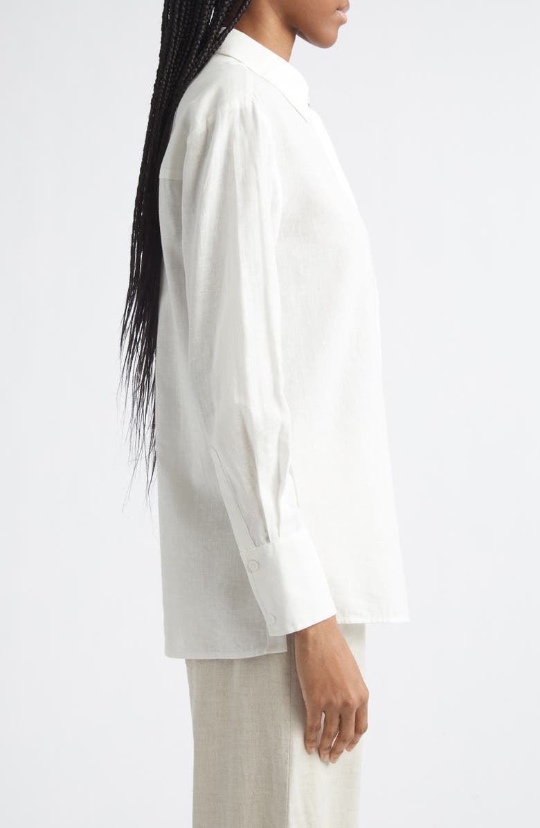 Toccin Riley Linen Blend Boyfriend Shirt, Alternate, color, 