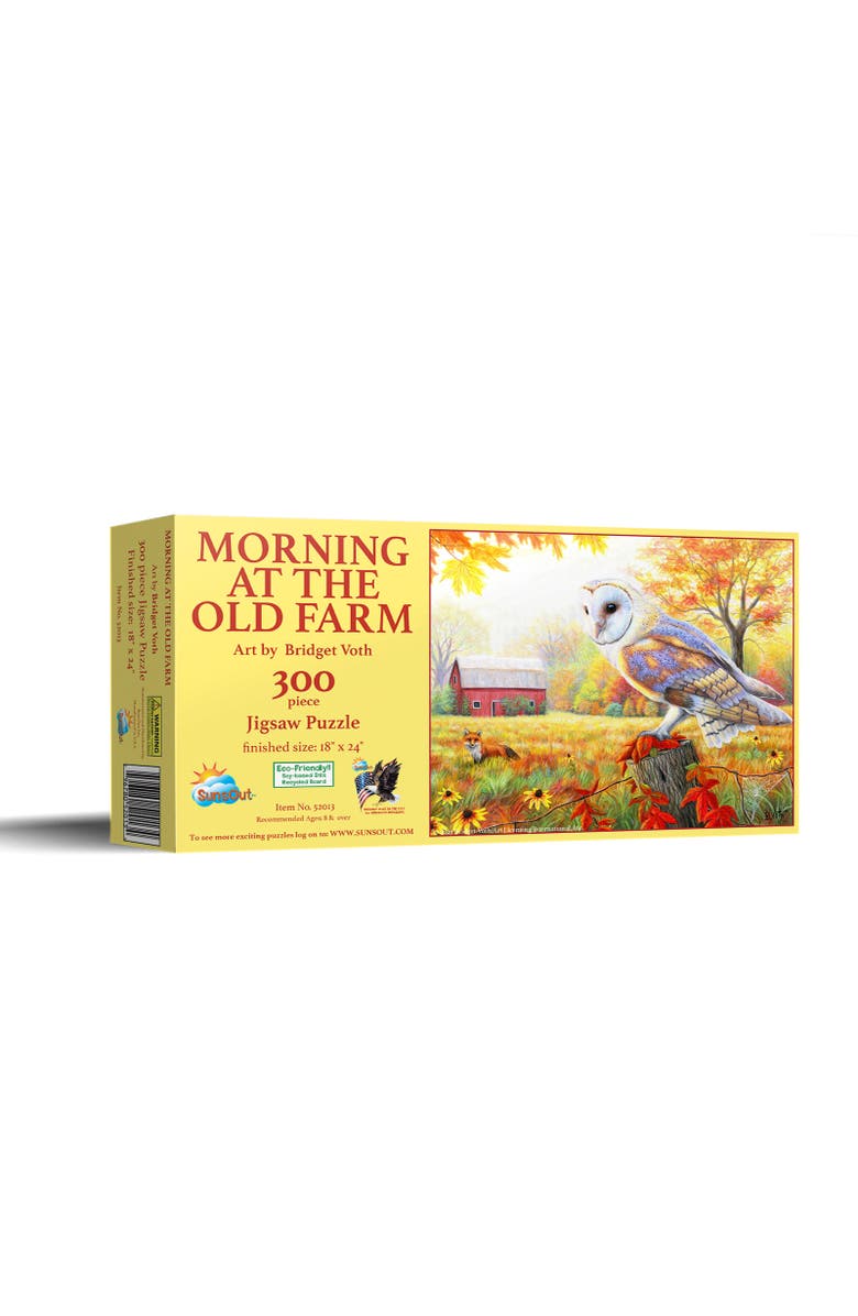 Sunsout Morning at the Old Farm 300 piece Jigsaw Puzzle for Adults, Main, color, Multicolor