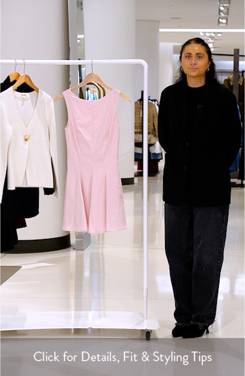 Bateau Neck Fit & Flare Minidress, sales video thumbnail