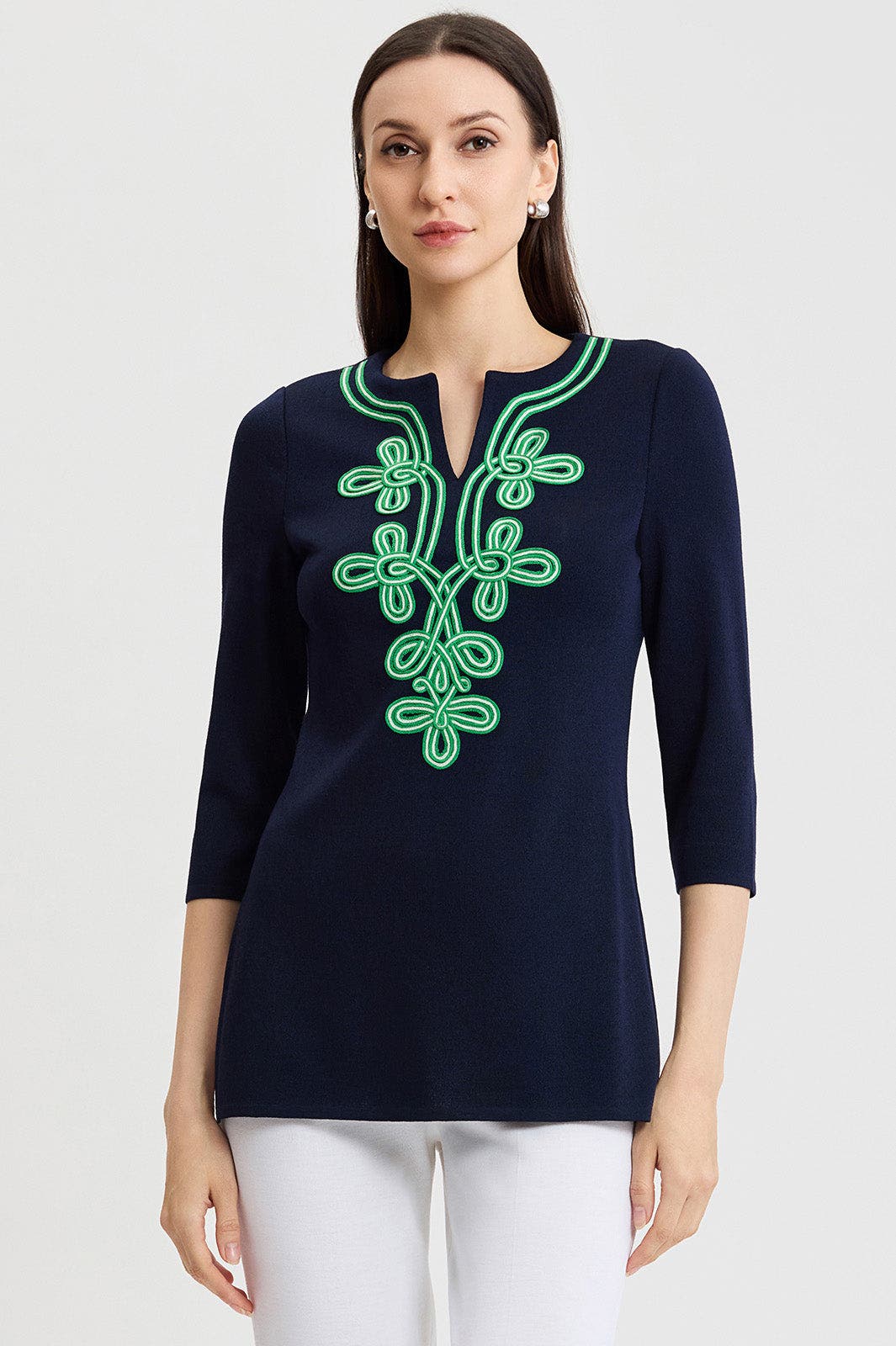 selected Indigo/Kelly Green/Ivory