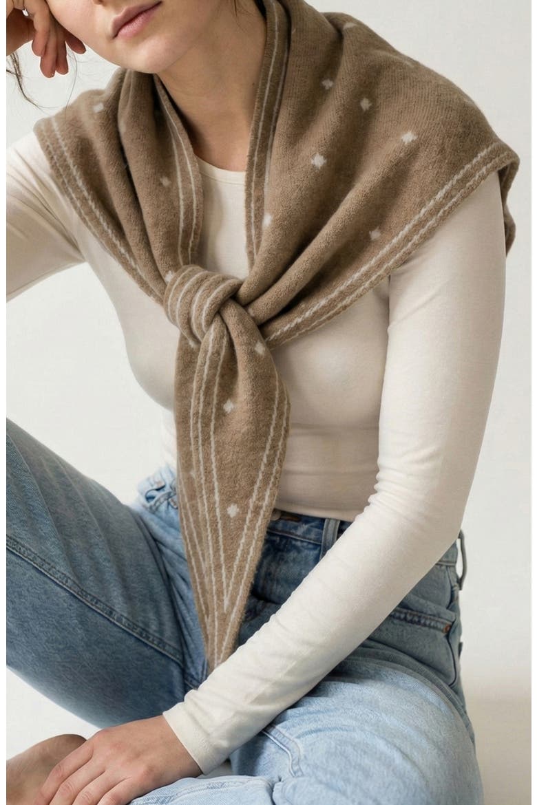 Triangle Scarf, Main, color, BEIGE