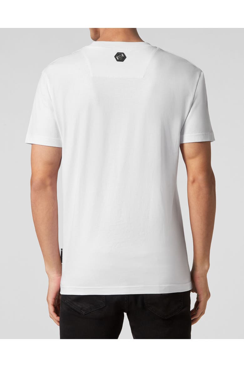 T-Shirt Round Neck Men, Alternate, color, white