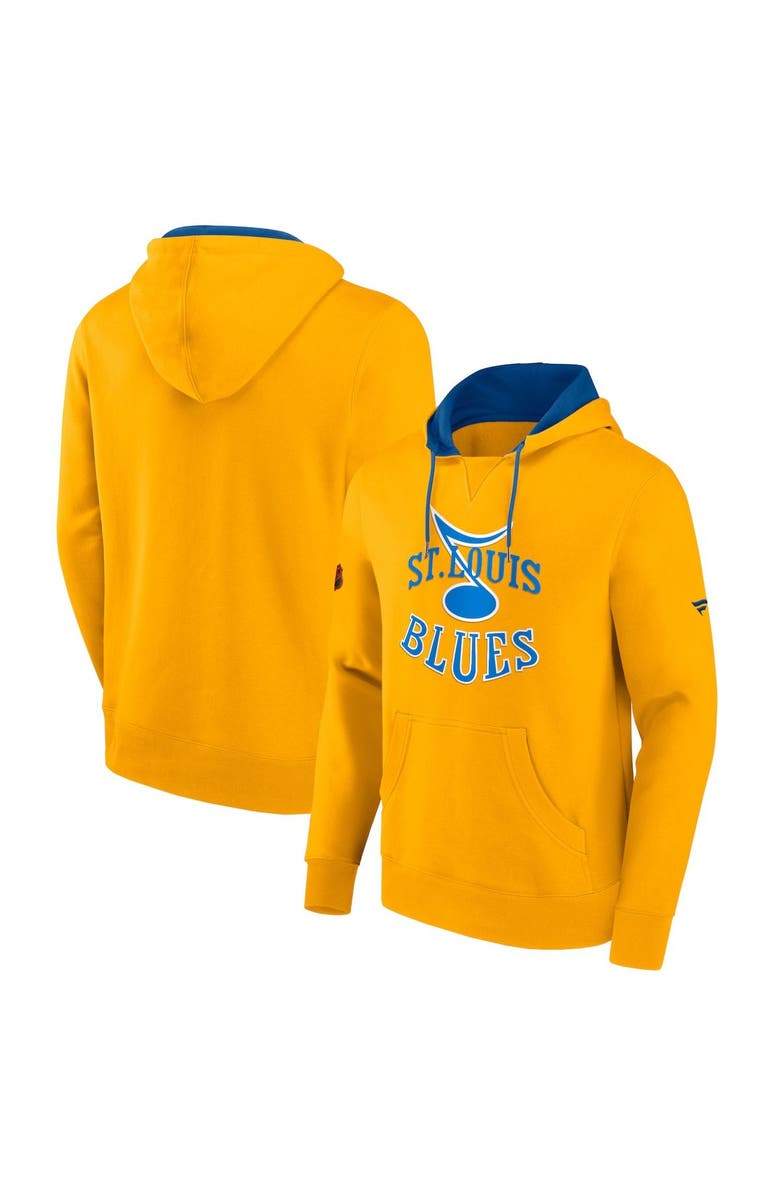 FANATICS Men's Fanatics Branded Gold St. Louis Blues Special Edition 2.0 Team Logo Pullover Hoodie, Main, color, Yellow