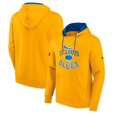 Men's Fanatics Branded Gold St. Louis Blues Special Edition 2.0 Team Logo Pullover Hoodie