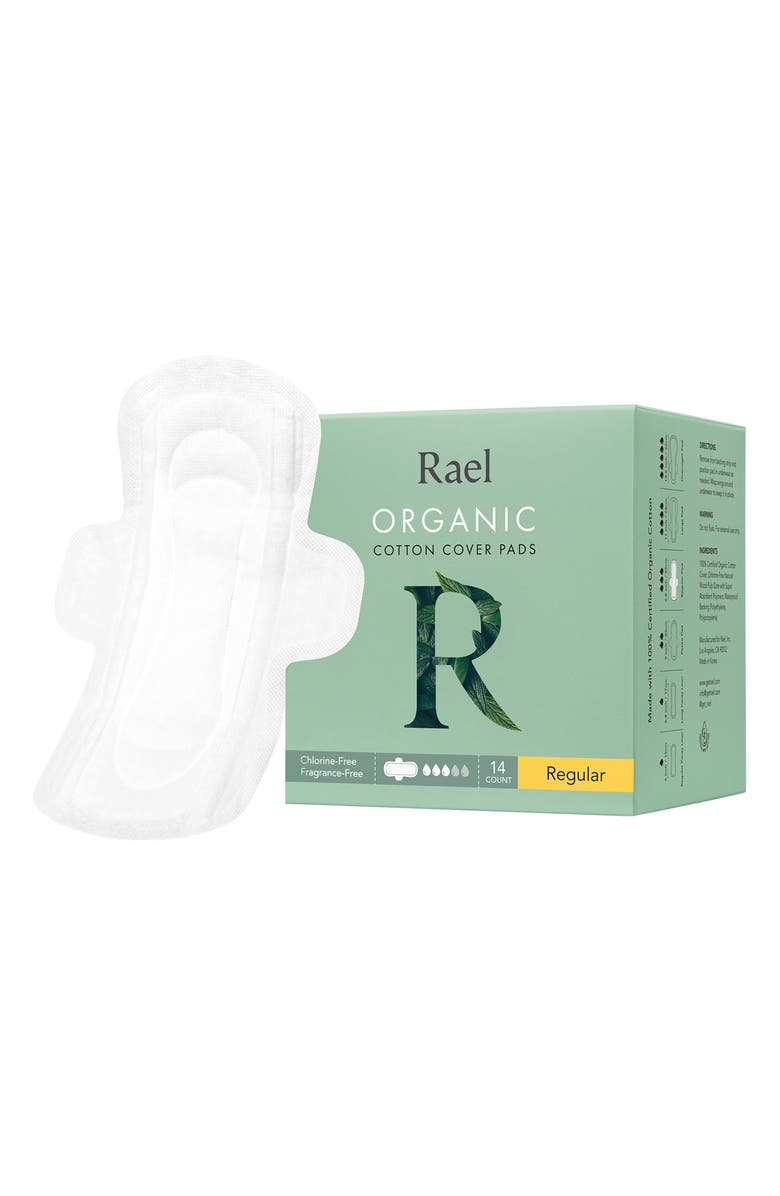 Rael Organic Cotton Pads, Main, color, Regular