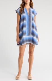 lemlem Elina Stripe Cotton Caftan