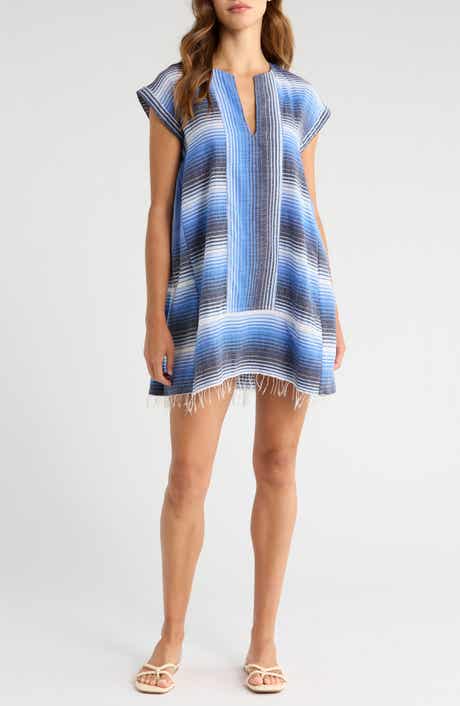 lemlem Elina Stripe Cotton Caftan