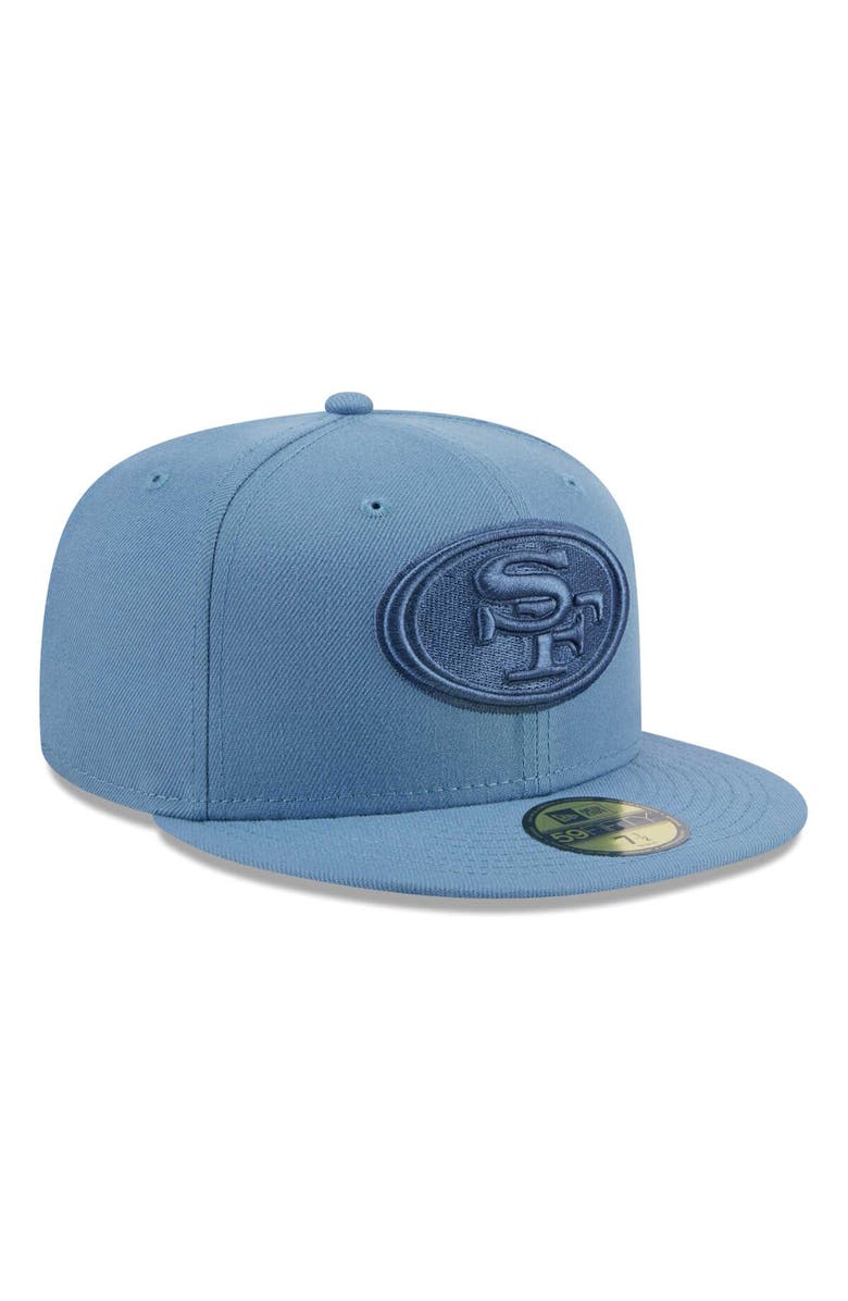 New Era Men's  New Era Blue San Francisco 49ers Color Pack 59FIFTY Fitted Hat, Alternate, color, 