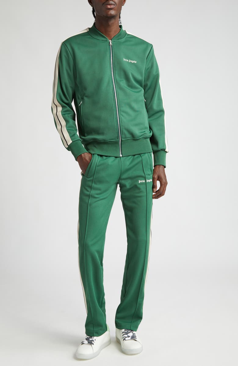 Palm Angels Classic Side Stripe Track Pants, Alternate, color, Forest Green Wh