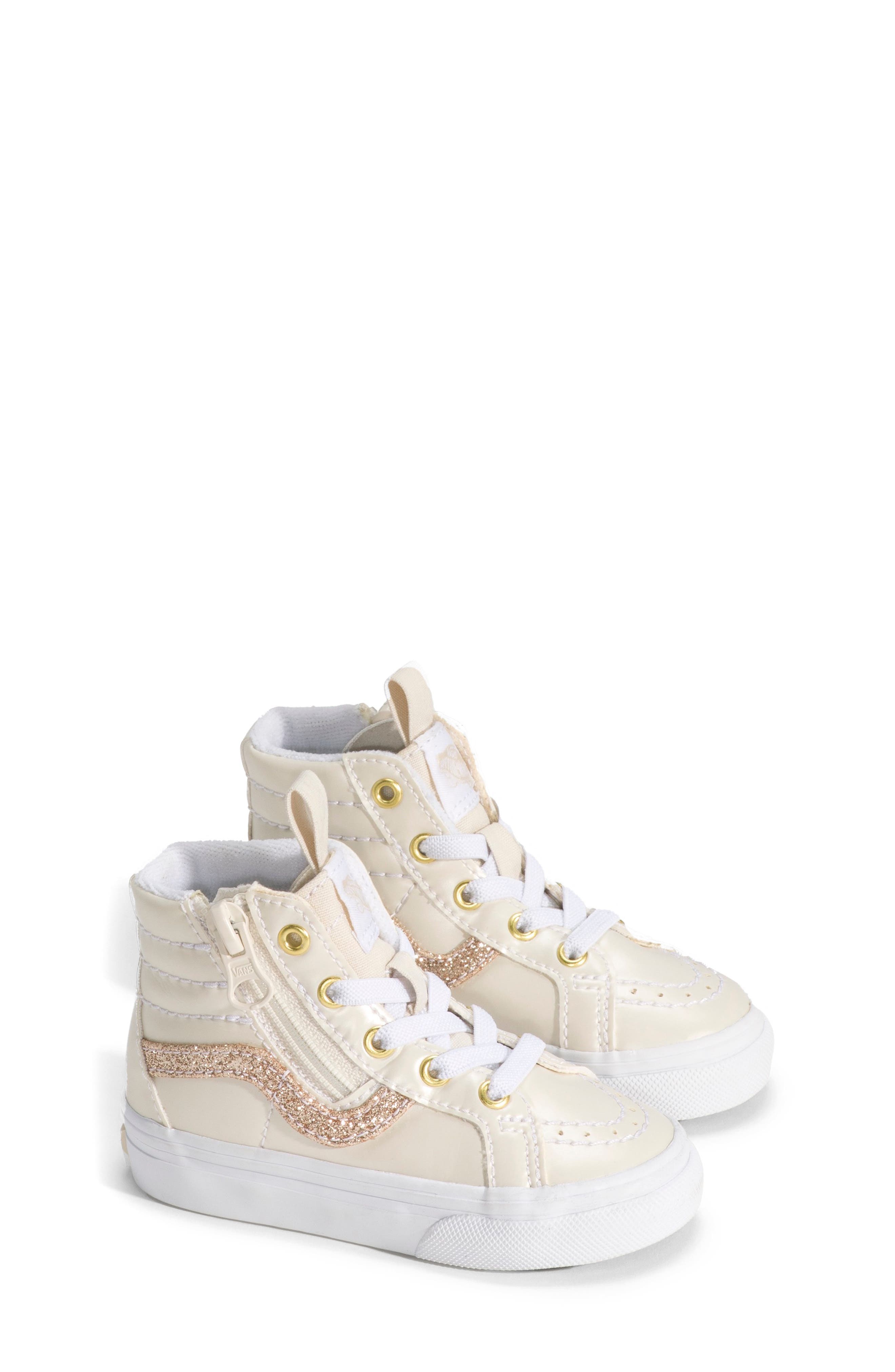 Vans Kids' Sk8-Hi Reissue Side Zip Sneaker, Main, color, Dazzled Turtledove