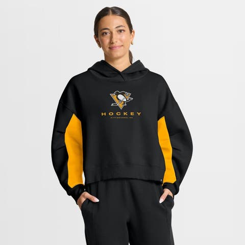 Women
s Fanatics Black Pittsburgh Penguins Back Check Boxy Hoodie