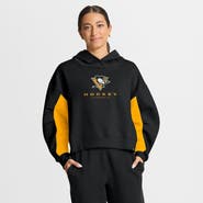 FANATICS Women's Fanatics Black Pittsburgh Penguins Back Check Boxy Hoodie