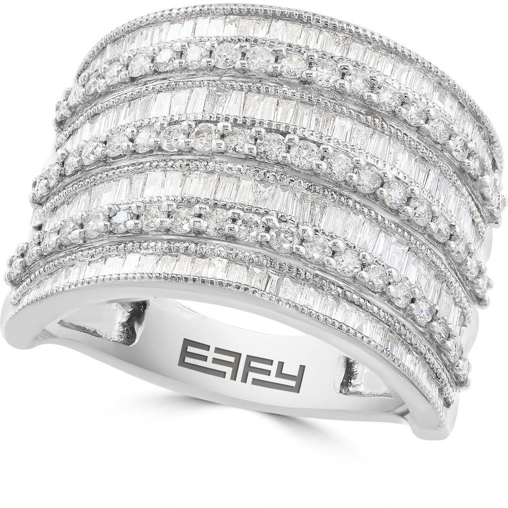 Effy Multi-row Pavé Diamond Statement Ring In Silver