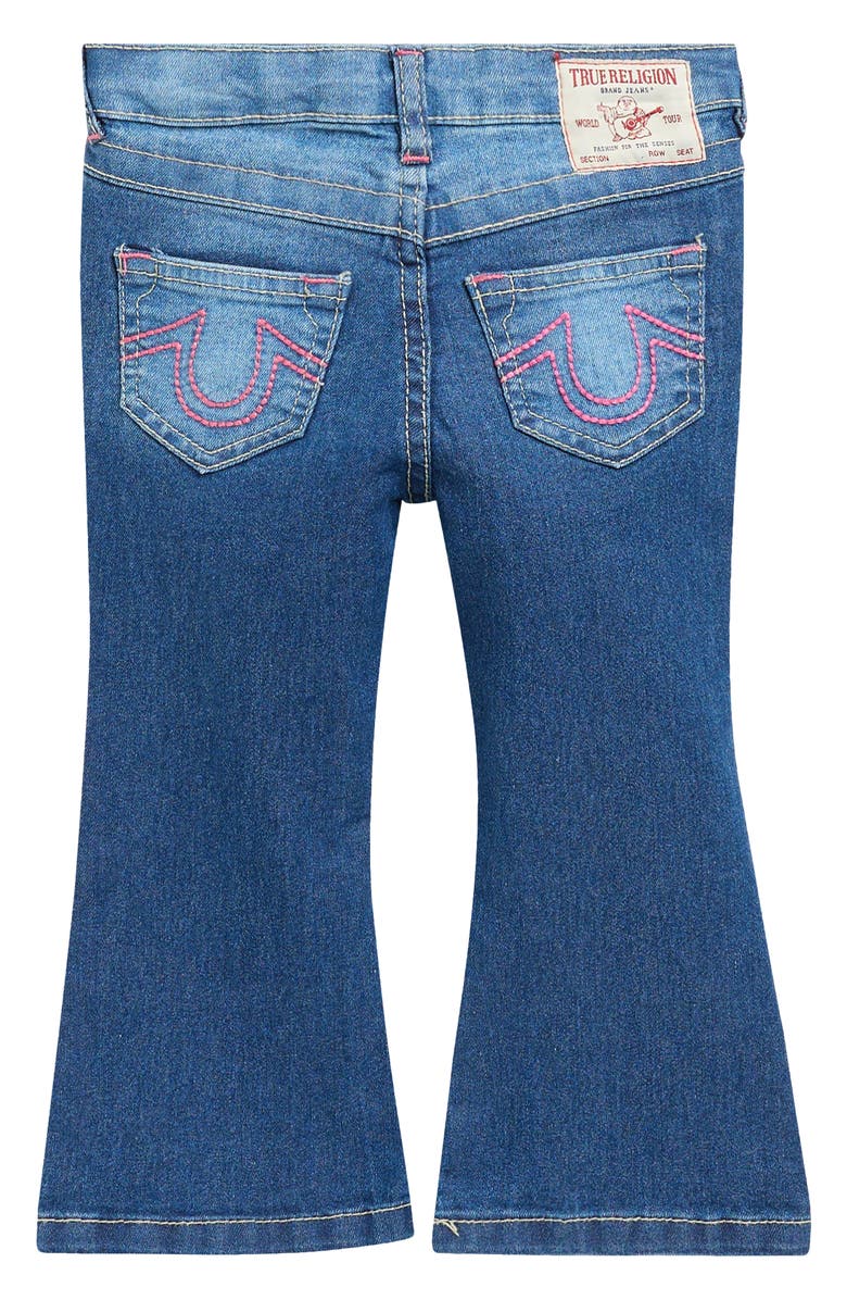 True Religion Kids' Graphic T-Shirt & Flare Leg Jeans Set, Alternate, color, 