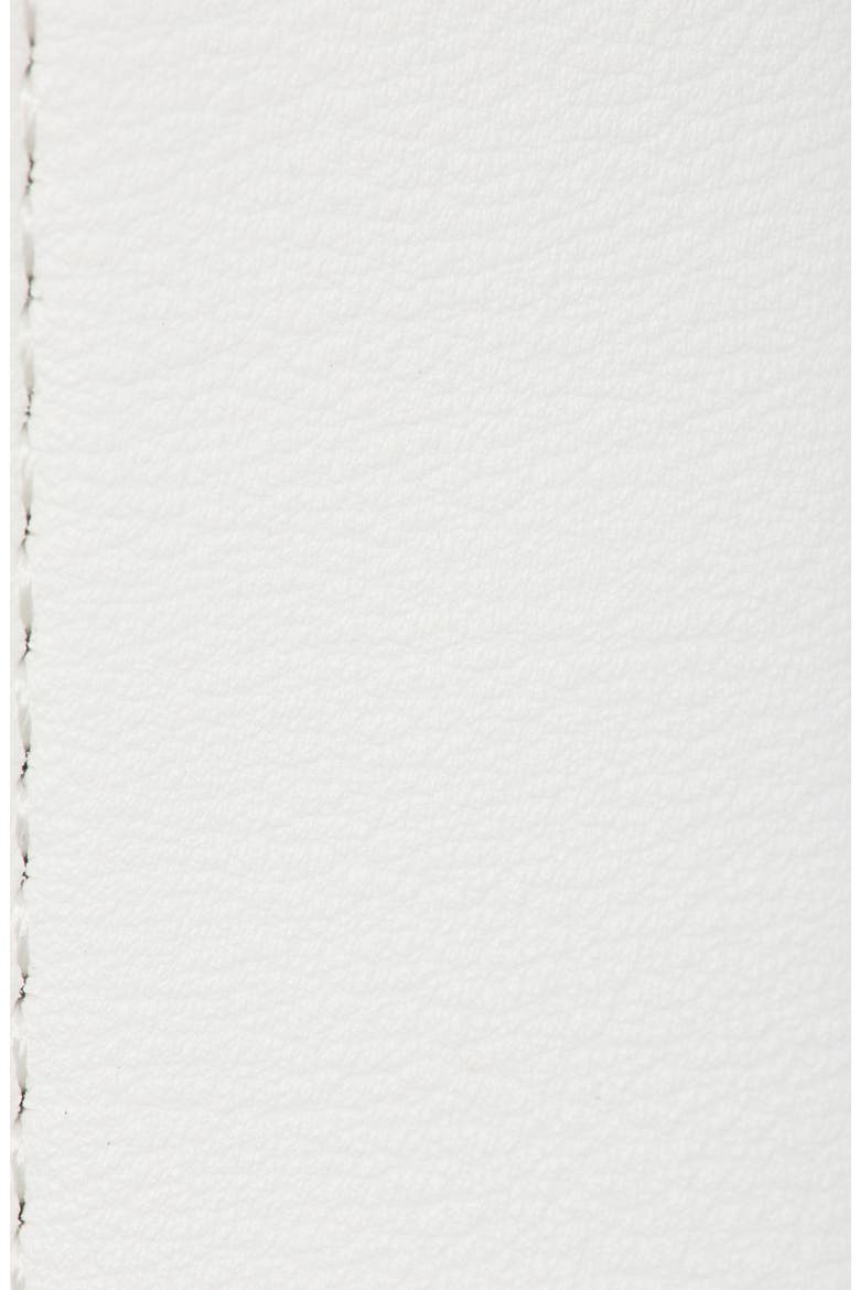 Textured Faux Leather Belt, Alternate, color, CREAM
