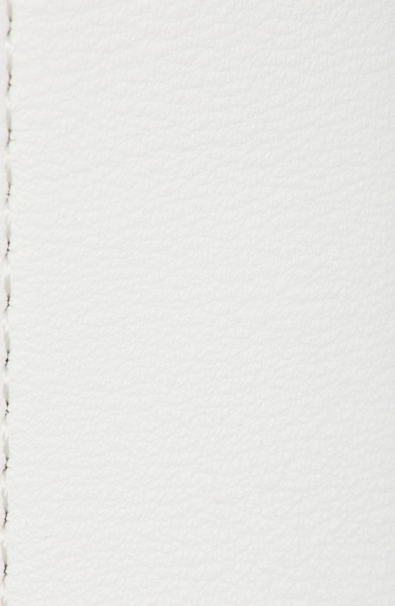 Steve Madden Textured Faux Leather Belt, Alternate, color, Cream