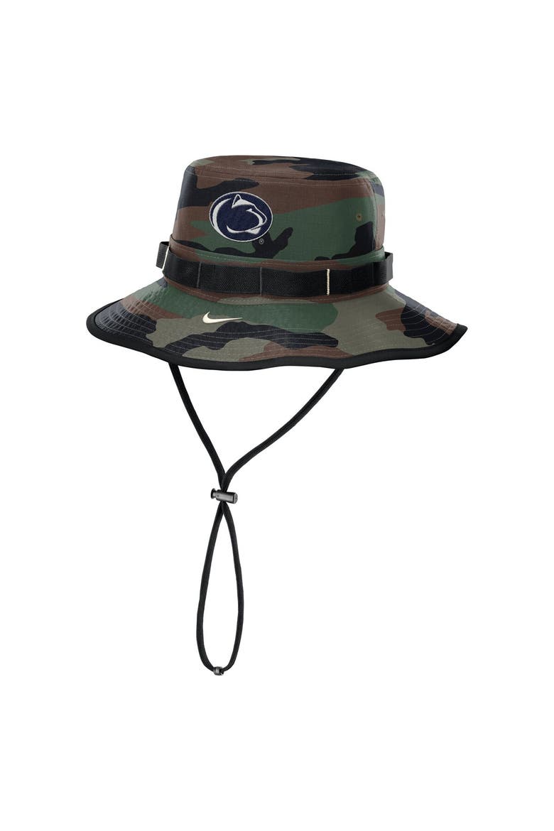 Men's Nike Camo Penn State Nittany Lions 2025 Military Appreciation Boonie Dri-FIT Bucket Hat, Main, color, Camo