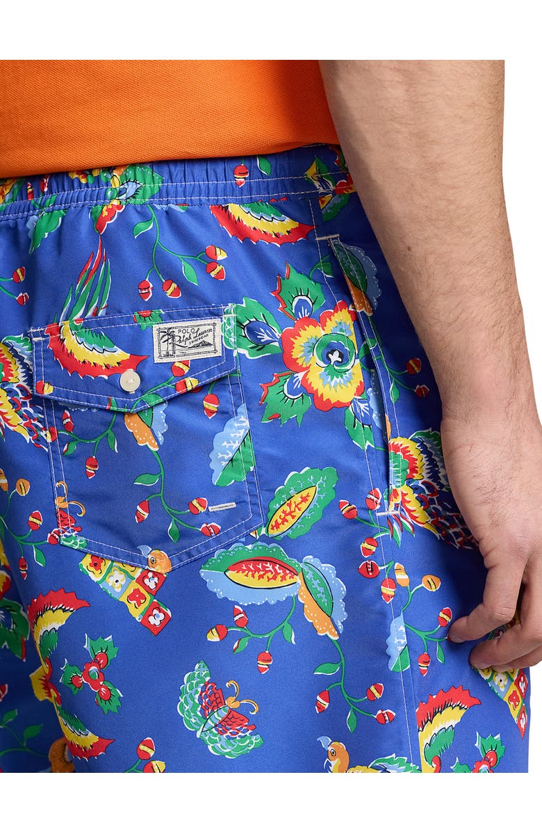 Polo Ralph Lauren Big & Tall Diamond Floral Traveler Swim Trunks, Alternate, color, Diamond Floral
