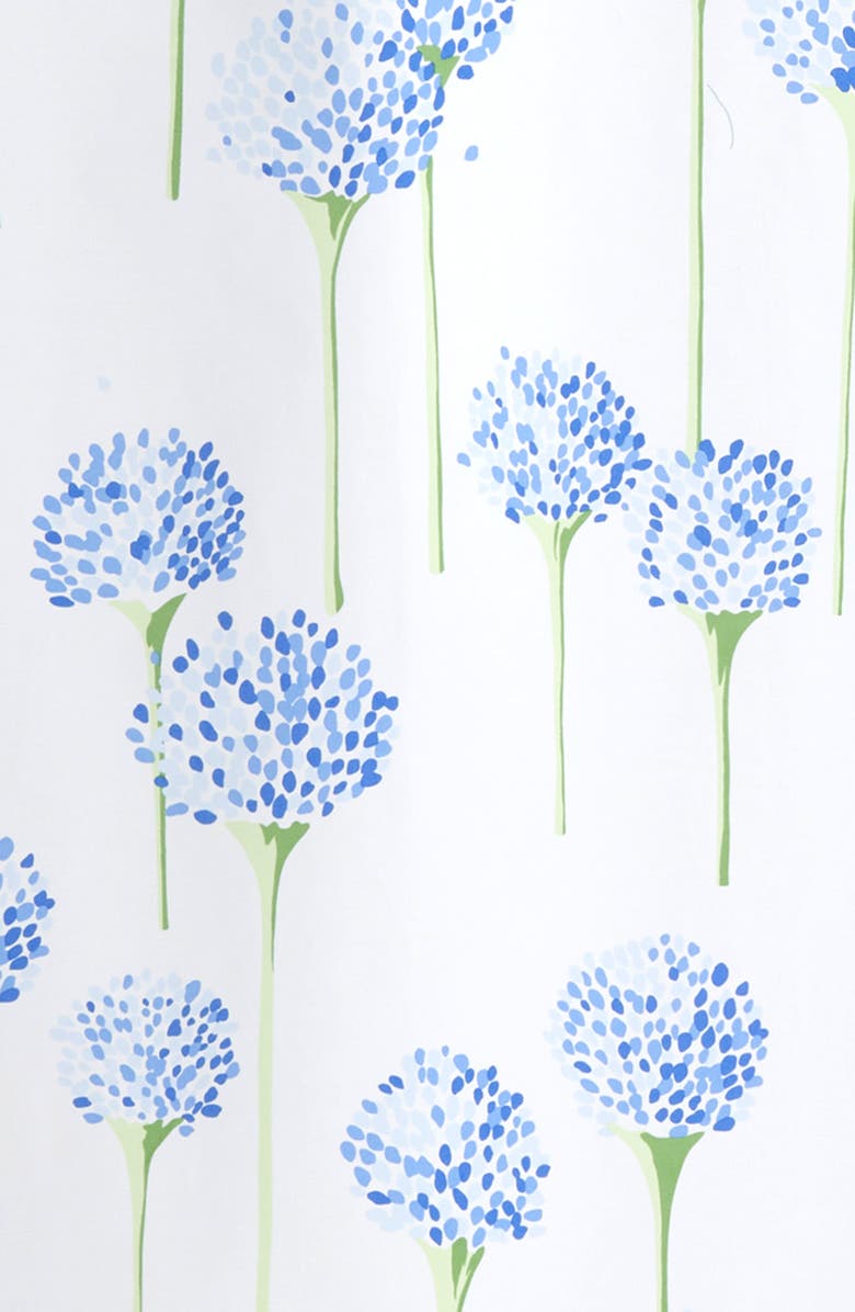 Matouk Floral Shower Curtain, Alternate, color, Azure