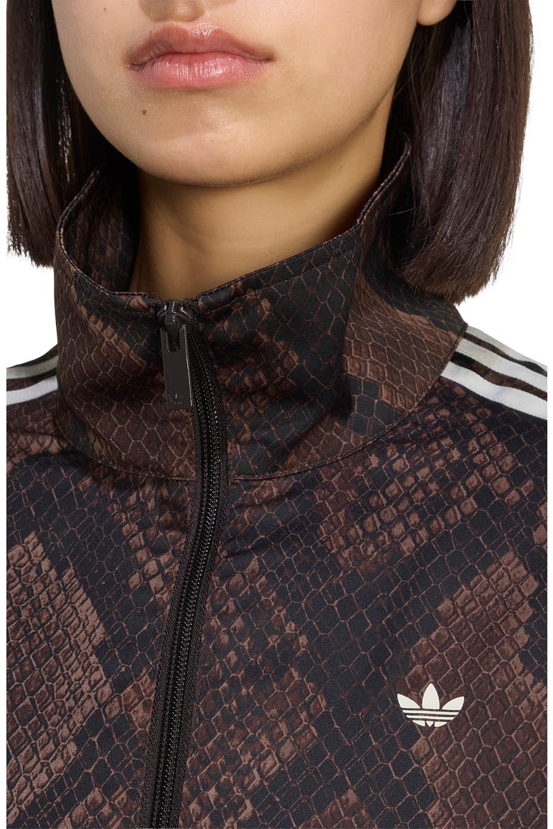 Snakeskin Print Track Jacket, Alternate, color, EARTH STRATA/ AURORA COFFEE