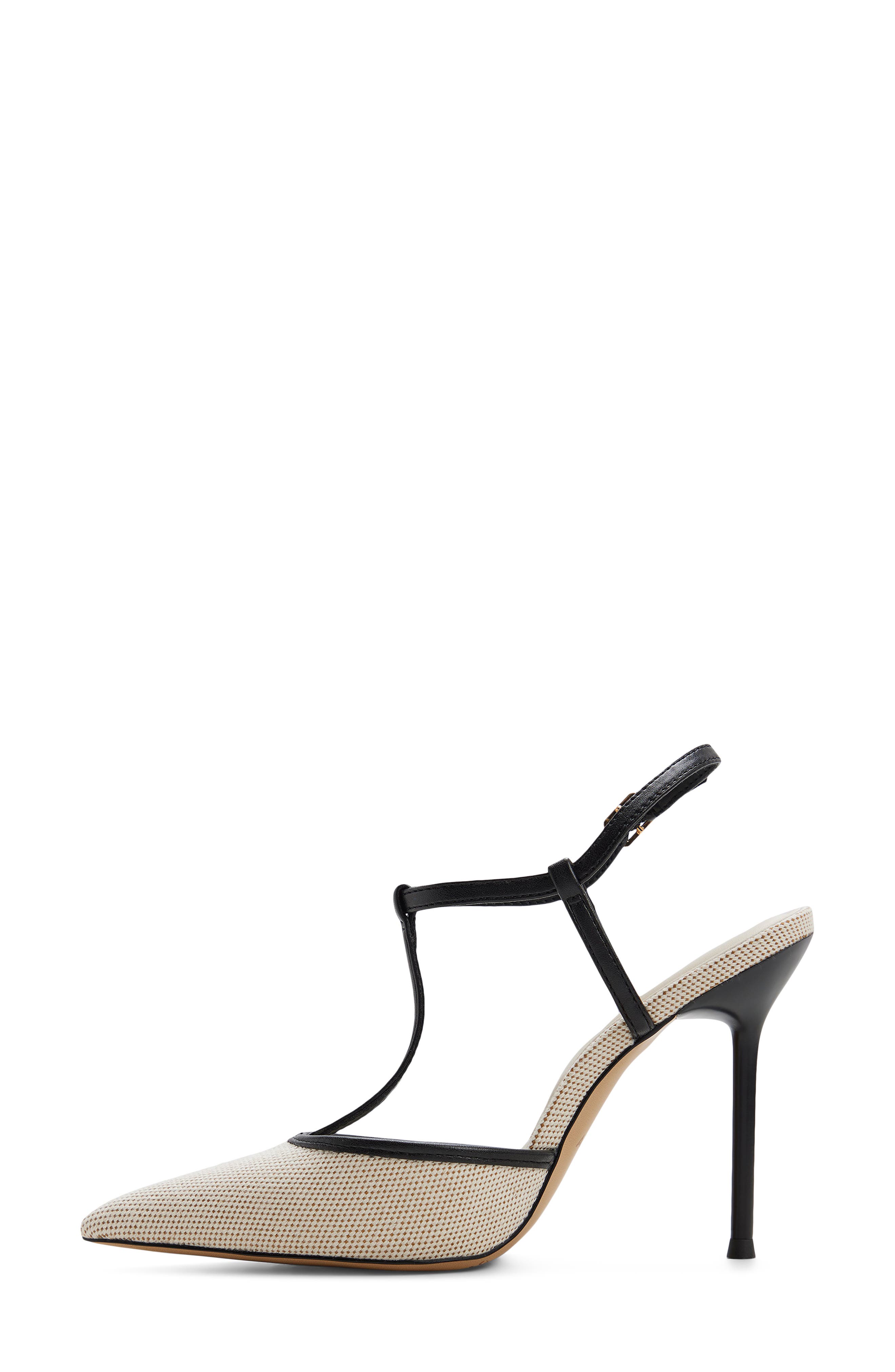 Leonna T-Strap Pump, Alternate, color, BEIGE COMBO