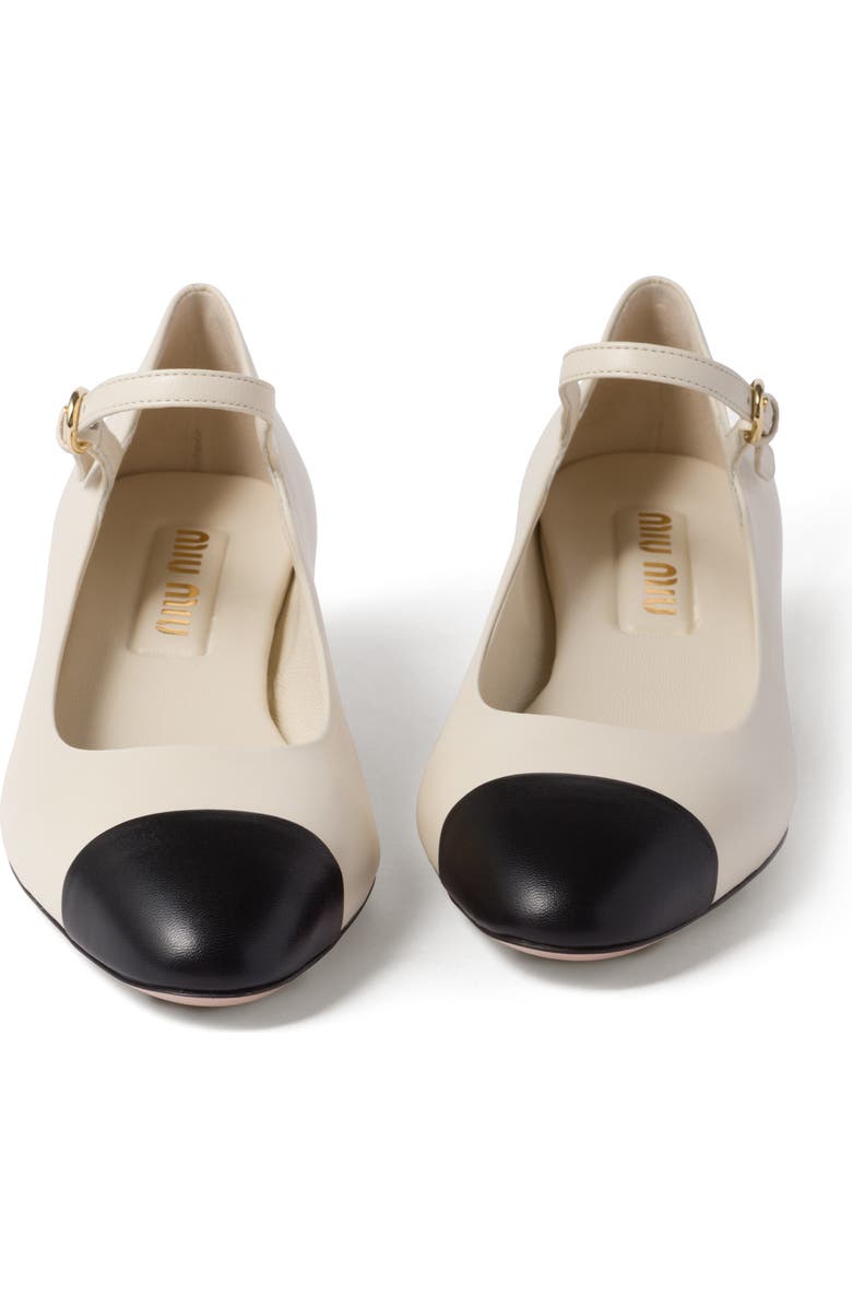 Miu Miu Iconic Cap Toe Mary Jane Pump, Alternate, color,