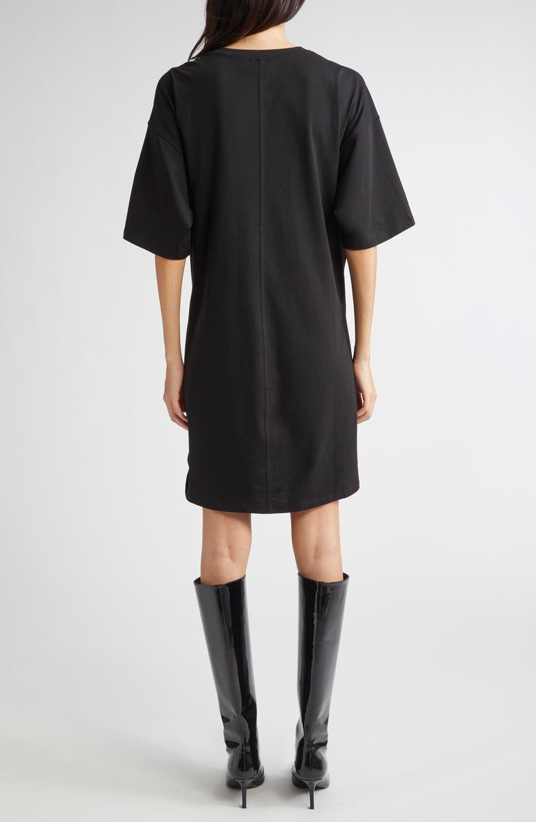 DIESEL<sup>®</sup> Oval D Cutout Tie Waist T-Shirt Dress, Alternate, color, Deep Black