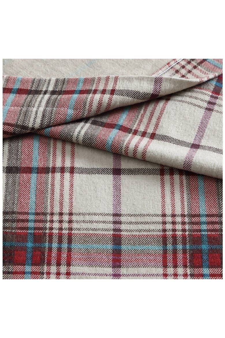 Montlake Plaid Cotton Flannel Sheet Set, Alternate, color, RED