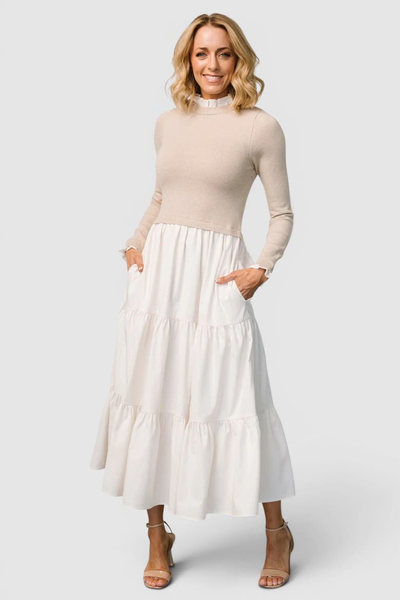 Sophie Sweater Dress, Main, color, Natural